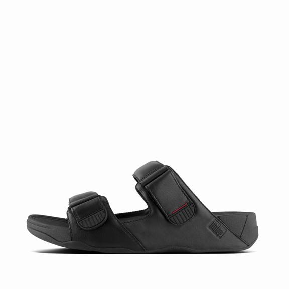 Mules Homme Fitflop Gogh-Moc Cuir Noir (UMN625403)